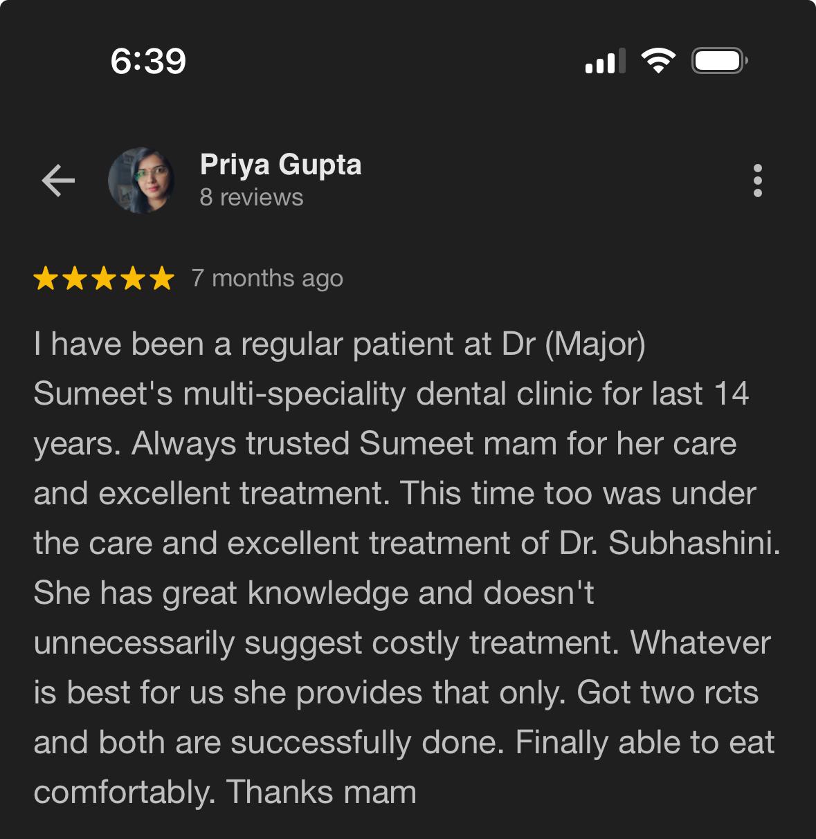 Dr. Shubhashini K
